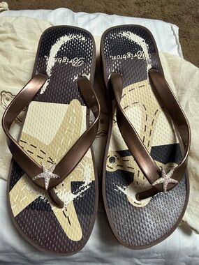 Brighton Brown and Cream Starfish Sandals